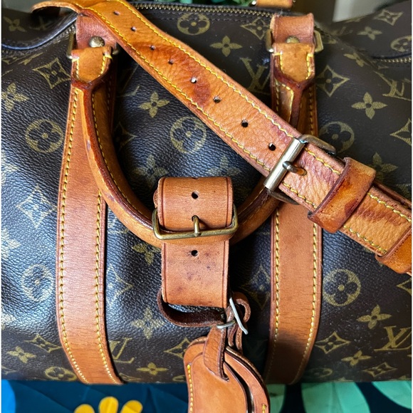 LOUIS VUITTON KEEPALL 45 BANDOULIERE W/LV STRAP DATE CODE-VI0974 - Picture 3 of 14